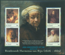 St. Vincent 2006 Gemälde Rembrandt 6316/19 K Postfrisch (C64947) - St.Vincent (1979-...)