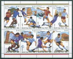 St. Vincent-Grenadinen 1989 Fußball-WM'90 Italien 636/43 K Postfrisch (C64963) - St.Vincent & Grenadines