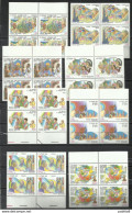 CITTÀ DEL VATICANO VATICAN VATIKAN CITY 1986 AEREA VIAGGI DEL PAPA GIOVANNI PAOLO II POPE TRIPS 1983-1984 SERIE MNH - Poste Aérienne