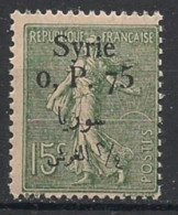 SYRIE - 1924-25 - N°YT. 129 - Type Semeuse 0pi75 Sur 15c Olive - Neuf Luxe** / MNH - Neufs