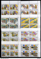 CITTÀ DEL VATICANO VATICAN VATIKAN CITY 1986 AEREA VIAGGI DEL PAPA GIOVANNI PAOLO II POPE TRIPS 1983-1984 SERIE MNH - Poste Aérienne