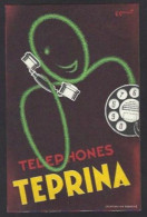 CPA Publicité Publicitaire Réclame Non Circulé Téléphones TEPRINA  Art Déco - Advertising