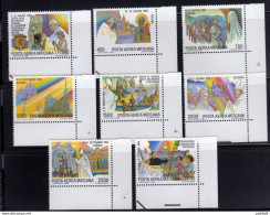 CITTÀ DEL VATICANO VATICAN VATIKAN CITY 1986 AEREA VIAGGI DEL PAPA GIOVANNI PAOLO II POPE TRIPS 1983-1984 SERIE MNH - Poste Aérienne