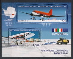 TAAF - 2021 - N°YT. F976 - Avions / Concordia - Neuf Luxe ** / MNH / Postfrisch - Neufs