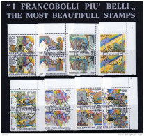 CITTÀ DEL VATICANO VATICAN VATIKAN CITY 1986 AEREA VIAGGI DEL PAPA GIOVANNI PAOLO II POPE TRIPS 1983-1984 SERIE USATA - Poste Aérienne