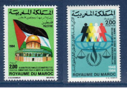 Maroc, **, Yv 977, 978, Mi 1060, 1059, SG 672, 673, - Maroc (1956-...)