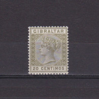 GIBRALTAR 1889, SG# 25, CV £18, 'Queen Victoria', MH - Gibraltar