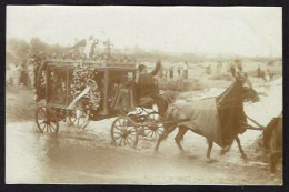 CPA Roumanie Romania Roemenie écrite Carte Photo Enterrement Funérailles - Romania