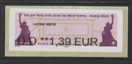 Atm, Nabanco, DD 1.39€, Place De La REPUBLIQUE, émise Les 17  Et 18 Avril 2025. - 2010-... Illustrated Franking Labels