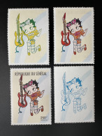 Sénégal 1999 Mi. 1842 Color Proofs Essais Couleur 250 F Betty Boop Music Musique Musik Guitare Guitar Gitarre - Sénégal (1960-...)