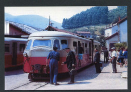 Carte-Photo Moderne "Tramway Autorail Billard En Gare De Le Cheylard En Direction  De Dunières  - Années 60" - Tram