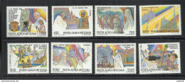 CITTÀ DEL VATICANO VATICAN VATIKAN CITY 1986 AEREA AIR MAIL VIAGGI DEL PAPA GIOVANNI PAOLO II TRIPS 1983-1984 SERIE MNH - Poste Aérienne