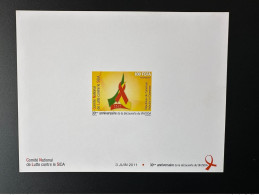 Cameroun Cameroon Kamerun 2011 Mi. 1274 Epreuve De Luxe Proof VIH SIDA AIDS 30ème Anniversaire Découverte Maladie - Cameroun (1960-...)