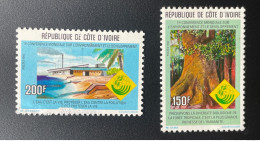 Côte D'Ivoire Ivory Coast 1992 Mi. 1085 - 1086 Conférence Mondiale Environnement Et Développement - Côte D'Ivoire (1960-...)
