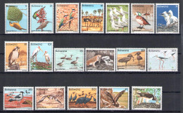 1982 BOTSWANA - Yvert N. 451/468 - Uccelli - Serie Di 18 Valori - MNH** - Autres & Non Classés