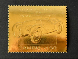 Zambie Zambia Sambia 1987 Mi. A380 Gold Or The First 100 Years Automobile Car Voiture Auto BMW - Voitures
