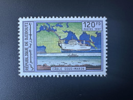 Djibouti Dschibuti 1997 Mi. 642 Câble Sous-marin Bateau Schiff Ship Boat Boot - Djibouti (1977-...)