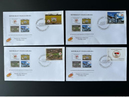 Madagascar Madagaskar 2022 Mi. 2751 - 2754 FDC 1er Jour 50ème Anniversaire Relations Diplomatiques Chine China Riz CHU - Emissions Communes