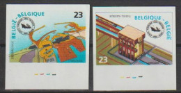 België OCB 2177 / 2178 Ongetand Met Rugnummer 965 En Plaatnummer 1 - 1981-2000