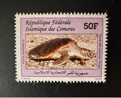 Comores Comoros Komoren 1995 Mi. 1124 50F Faune Faune Tortue Turtle Schildkröte MNH** - Tortues