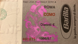 Biglietto Stadio Olimpico Roma Como Serie A - Tickets - Vouchers