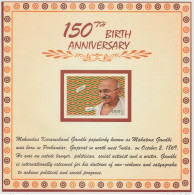 Ghana 2019 Mi. ? 150th Birth Anniversary Mahatma Mohandas Gandhi Souvenir Sheet Peace Nobel Price - Mahatma Gandhi