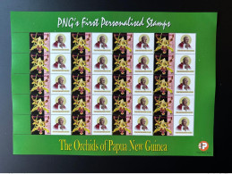 Papua New Guinea PNG 2007 Mi. 1244 Personalized Pope Pape Jean Johannes John Paul II (4) Saint Orchids Flowers - Papouasie-Nouvelle-Guinée