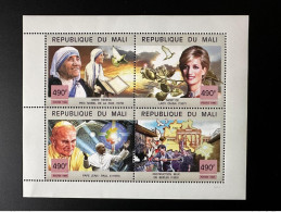 Mali 1999 Mi. 2247 - 2250 Pape Jean-Paul II Papst Johannes Pope John Paul Diana Mother Teresa Dove Berliner Mauer Berlin - Mali (1959-...)