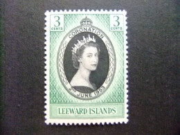 42 LEEWARD 1953 / CORONACION De La REINA ELIZABETH II / YVERT 118 MH - Leeward  Islands