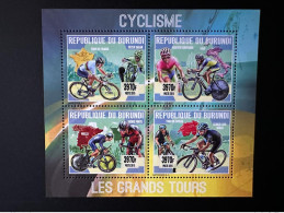Burundi 2015 / 2016 Mi. 3615 - 3618 Cyclisme Cycling Radfahren Fahrrad Vélo Bicycle Tour France Suisse Contador Vuelta - Neufs