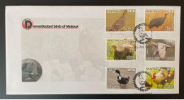 Malawi 2018 / 2019 FDC Mi. 1047 - 1051 Domesticated Birds Vögel Oiseaux Canard Ente Duck Pigeon Taube Coq Hahn - Malawi (1964-...)