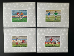 Niger 1984 Mi. 908 - 911 Blocs De Luxe ND IMPERF Coupe Monde FIFA Football Mexico 1986 Soccer Fußball - 1986 – Mexique