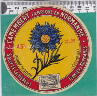 D842 FROMAGE CAMEMBERT AUNAY SUR ODON FERMIERS NORMAND BLEUET CALVADOS - Quesos