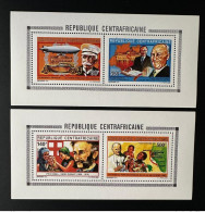 Centrafricaine 1992 Mi. 1461 - 1467 Klb Pape Pope Jean John Paul II Henri Dunant Red Cross Croix Rouge Zeppelin Car - Henry Dunant