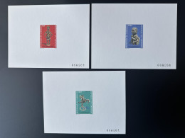Cameroun Cameroon Kamerun 1986 Mi. 1121 - 1123 Epreuve De Luxe Proof Art Camerounais Kunst - Cameroun (1960-...)