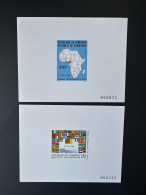Cameroun Cameroon Kamerun 1986 Mi. 1117 - 1118 Epreuve De Luxe Proof Conférence Des Ministres De La CEA Drapeaux Flags - Timbres