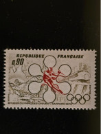 1705 0.90 Fr. Olive Et Rouge 1972 NEUF MNH** XIème Jeux Olympiques D'hiver De Sapporo 1972 - Ongebruikt