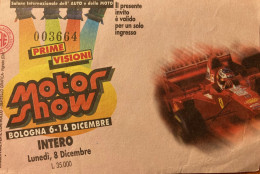 Bologna Motor Show Biglietto Ingresso 1997 - Tickets - Vouchers