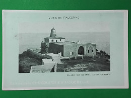 CPA - VUES DE PALESTINE - PHARE DU CARMEL AU MONT CARMEL - EDITION DE LA CHOCOLATERIE D'AIGUEBELLE - Palestine