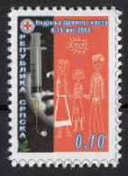 Bosnia Serbia 2003 Red Cross Croix Rouge Rotes Kreuz, Tax, Charity, Surcharge, MNH - Bosnie-Herzegovine