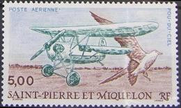 SAINT-PIERRE-ET-MIQUELON Poste Aérienne 69 ** MNH Avion Plane  Pou Du Ciel Sous La Faciale - Neufs