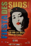 Carte Postale "Descartes Media" (2006) Fiesta Des Suds (femme Avec Béret Che Guevara) Dock Des Suds - Marseille - Advertising