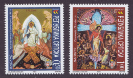 Bosnia Serbia 2004 Easter Ostern Pâques Art Icons Religions Christianity, Set MNH - Bosnie-Herzegovine