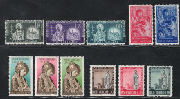 1955 Vaticano, Francobolli Nuovi, Annata Completa 11 Valori - MNH** - Années Complètes