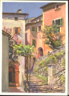 Gandria Lago Di Lugano Gandria Sign.Fritz Meijer Ungelaufen Ca. 1920 - Autres & Non Classés
