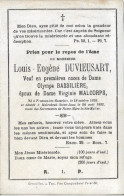 Carte Décès / Généalogie - Mr. Louis-Eugène DUVIEUSART - 1838-1882 - A MOLENBEEK-St-JEAN - Epoux De V. MALCORPS - (CD1) - Avvisi Di Necrologio