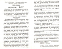 Alphonse Top (1885-1967) ~ Oudstrijder (1914-1918) - Devotion Images