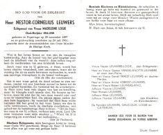 Nestor Cornelius Leuwers (1897-1961) ~ Oudstrijder (1914-1918) - Devotion Images