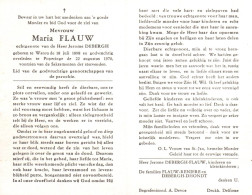 Maria Flauw (1898-1970) - Devotion Images