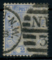 GROSSBRITANNIEN 1840-1901 Nr 59 PL22 Gestempelt X69FB5A - Oblitérés
